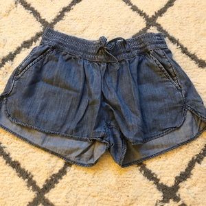 Forever 21 “denim” flowy shorts